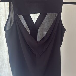 Vintage Banana Republic Black Sleeveless Blouse